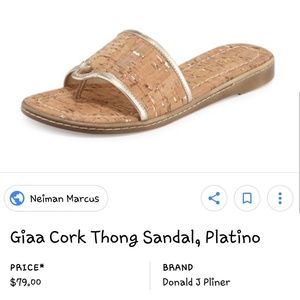Donald J. Pliner | Giaa Cork Thong Sandal, Platino